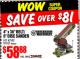 Harbor Freight Coupon 4" X 36" BELT/6" DISC SANDER Lot No. 64778/97181/5154 Expired: 9/27/15 - $58.88