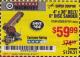 Harbor Freight Coupon 4" X 36" BELT/6" DISC SANDER Lot No. 64778/97181/5154 Expired: 9/14/17 - $59.99