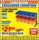 Harbor Freight ITC Coupon 15 BIN TABLE TOP PARTS RACK Lot No. 93198 Expired: 12/31/17 - $21.99