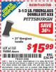 Harbor Freight ITC Coupon 3-1/2 LB. FIBERGLASS DOUBLE BIT AXE Lot No. 61155/96044 Expired: 3/31/15 - $15.99