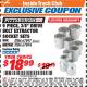 Harbor Freight ITC Coupon 9 PIECE 3/8" DRIVE BOLT EXTRACTOR SOCKET SETS Lot No. 67897/67894 Expired: 12/31/17 - $18.99