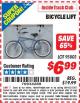 Harbor Freight ITC Coupon BICYCLE LIFT Lot No. 95803 Expired: 3/31/15 - $6.99