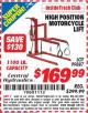 Harbor Freight ITC Coupon HIGH POSITION MOTORCYCLE LIFT Lot No. 99887 Expired: 3/31/15 - $169.99