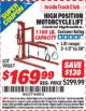 Harbor Freight ITC Coupon HIGH POSITION MOTORCYCLE LIFT Lot No. 99887 Expired: 9/30/15 - $169.99