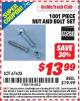 Harbor Freight ITC Coupon 1001 PIECE NUT AND BOLT SET Lot No. 67628 Expired: 3/31/15 - $13.99
