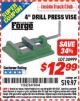 Harbor Freight ITC Coupon 4" DRILL PRESS VISE Lot No. 30999 Expired: 4/30/16 - $12.99