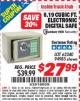 Harbor Freight ITC Coupon UNION SAFE COMPANY 0.19 CU. FT. ELECTRONIC DIGITAL SAFE Lot No. 62981/62982 Expired: 8/31/15 - $27.99
