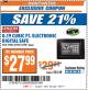 Harbor Freight ITC Coupon UNION SAFE COMPANY 0.19 CU. FT. ELECTRONIC DIGITAL SAFE Lot No. 62981/62982 Expired: 8/8/17 - $27.99