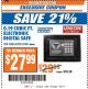 Harbor Freight ITC Coupon UNION SAFE COMPANY 0.19 CU. FT. ELECTRONIC DIGITAL SAFE Lot No. 62981/62982 Expired: 9/5/17 - $27.99
