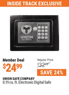 Harbor Freight Coupon 0.19 CUBIC FT. ELECTRONIC DIGITAL SAFE Lot No. 62240/94985/62982/62981 Expired: 7/1/21 - $24.99