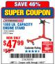 Harbor Freight Coupon 1000 LB. CAPACITY ENGINE STAND Lot No. 32916/69886/69520 Expired: 11/6/17 - $47.99
