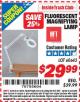 Harbor Freight ITC Coupon FLUORESCENT MAGNIFYING LAMP Lot No. 60643, 66384, 34018 Expired: 3/31/15 - $29.99