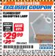 Harbor Freight ITC Coupon FLUORESCENT MAGNIFYING LAMP Lot No. 60643, 66384, 34018 Expired: 4/30/18 - $29.99