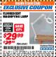 Harbor Freight ITC Coupon FLUORESCENT MAGNIFYING LAMP Lot No. 60643/66384/34018 Expired: 4/30/18 - $29.99