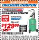 Harbor Freight ITC Coupon 6.25 GALLON OIL EXTRACTOR Lot No. 46149 Expired: 12/31/17 - $129.99