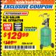Harbor Freight ITC Coupon 6.25 GALLON OIL EXTRACTOR Lot No. 46149 Expired: 4/30/18 - $129.99