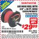 Harbor Freight ITC Coupon AIR HOSE REEL WITH 3/8" x 30 FT. HOSE Lot No. 69232/40131 Expired: 5/31/15 - $29.99