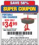 Harbor Freight Coupon TIRE CHANGERS Lot No. 62317/69686 Expired: 5/25/15 - $34.99