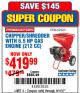 Harbor Freight Coupon CHIPPER/SHREDDER WITH 6.5 HP GAS ENGINE (212 CC) Lot No. 62323/64062 Expired: 9/11/17 - $419.99