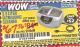 Harbor Freight Coupon 2.5 LITER ULTRASONIC CLEANER Lot No. 95563/62442 Expired: 11/21/15 - $67.76
