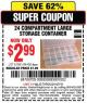 Harbor Freight Coupon 24 COMPARTMENT LARGE STORAGE CONTAINER Lot No. 61881/94458 Expired: 6/7/15 - $2.99