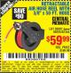 Harbor Freight Coupon CENTRAL PNEUMATIC 3/8 IN. X 50 FT. RETRACTABLE HOSE REEL Lot No. 93897/64685 Expired: 9/12/15 - $59.99