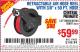 Harbor Freight Coupon CENTRAL PNEUMATIC 3/8 IN. X 50 FT. RETRACTABLE HOSE REEL Lot No. 93897/64685 Expired: 9/22/15 - $59.99