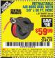 Harbor Freight Coupon CENTRAL PNEUMATIC 3/8 IN. X 50 FT. RETRACTABLE HOSE REEL Lot No. 93897/64685 Expired: 10/23/15 - $59.99