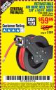 Harbor Freight Coupon RETRACTABLE AIR HOSE REEL WITH 3/8" x 50 FT. HOSE Lot No. 93897/69265/62344 Expired: 2/1/17 - $59.99