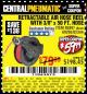 Harbor Freight Coupon CENTRAL PNEUMATIC 3/8 IN. X 50 FT. RETRACTABLE HOSE REEL Lot No. 93897/64685 Expired: 7/7/17 - $59.99