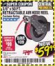 Harbor Freight Coupon CENTRAL PNEUMATIC 3/8 IN. X 50 FT. RETRACTABLE HOSE REEL Lot No. 93897/64685 Expired: 4/30/18 - $59.99