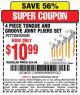 Harbor Freight Coupon 4 PIECE TONGUE AND GROOVE JOINT PLIERS SET Lot No. 60817/69376/69680/43553 Expired: 5/3/15 - $10.99