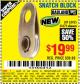 Harbor Freight Coupon SNATCH BLOCK Lot No. 62435/61673 Expired: 8/24/15 - $19.99