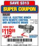 Harbor Freight Coupon 3500 LB. ELECTRIC WINCH WITH REMOTE CONTROL AND AUTOMATIC BRAKE Lot No. 61383/61604/61257 Expired: 7/3/17 - $119.99