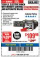 Harbor Freight Coupon 3500 LB. ELECTRIC WINCH WITH REMOTE CONTROL AND AUTOMATIC BRAKE Lot No. 61383/61604/61257 Expired: 3/11/18 - $109.99