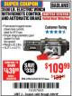 Harbor Freight Coupon 3500 LB. ELECTRIC WINCH WITH REMOTE CONTROL AND AUTOMATIC BRAKE Lot No. 61383/61604/61257 Expired: 3/26/18 - $109.99