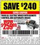 Harbor Freight Coupon 9000 LB. ELECTRIC WINCH WITH REMOTE CONTROL AND AUTOMATIC BRAKE Lot No. 61346/61325/62596/62278/68143 Expired: 3/22/15 - $259.99