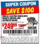 Harbor Freight Coupon 9000 LB. ELECTRIC WINCH WITH REMOTE CONTROL AND AUTOMATIC BRAKE Lot No. 61346/61325/62596/62278/68143 Expired: 10/2/16 - $249.99