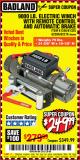 Harbor Freight Coupon 9000 LB. ELECTRIC WINCH WITH REMOTE CONTROL AND AUTOMATIC BRAKE Lot No. 61346/61325/62596/62278/68143 Expired: 9/11/17 - $249.99