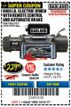 Harbor Freight Coupon 9000 LB. ELECTRIC WINCH WITH REMOTE CONTROL AND AUTOMATIC BRAKE Lot No. 61346/61325/62596/62278/68143 Expired: 10/31/17 - $229.99