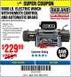 Harbor Freight Coupon 9000 LB. ELECTRIC WINCH WITH REMOTE CONTROL AND AUTOMATIC BRAKE Lot No. 61346/61325/62596/62278/68143 Expired: 11/5/17 - $229.99