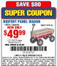 Harbor Freight Coupon BIGFOOT PANEL WAGON Lot No. 60570/69693/62375 Expired: 5/18/15 - $49.99