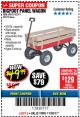 Harbor Freight Coupon BIGFOOT PANEL WAGON Lot No. 60570/69693/62375 Expired: 11/30/17 - $49.99