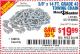 Harbor Freight Coupon 3/8" x 14 FT. GRADE 43 TOWING CHAIN Lot No. 97711/60658 Expired: 7/17/15 - $19.99