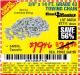 Harbor Freight Coupon 3/8" x 14 FT. GRADE 43 TOWING CHAIN Lot No. 97711/60658 Expired: 8/1/15 - $19.46