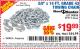 Harbor Freight Coupon 3/8" x 14 FT. GRADE 43 TOWING CHAIN Lot No. 97711/60658 Expired: 10/12/15 - $19.99