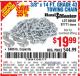 Harbor Freight Coupon 3/8" x 14 FT. GRADE 43 TOWING CHAIN Lot No. 97711/60658 Expired: 10/29/15 - $19.99