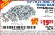 Harbor Freight Coupon 3/8" x 14 FT. GRADE 43 TOWING CHAIN Lot No. 97711/60658 Expired: 12/1/15 - $19.99