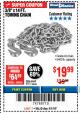 Harbor Freight Coupon 3/8" x 14 FT. GRADE 43 TOWING CHAIN Lot No. 97711/60658 Expired: 4/1/18 - $19.99
