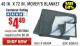 Harbor Freight Coupon 40" x 72" MOVER'S BLANKET Lot No. 47262/69504/62336 Expired: 9/30/15 - $4.49